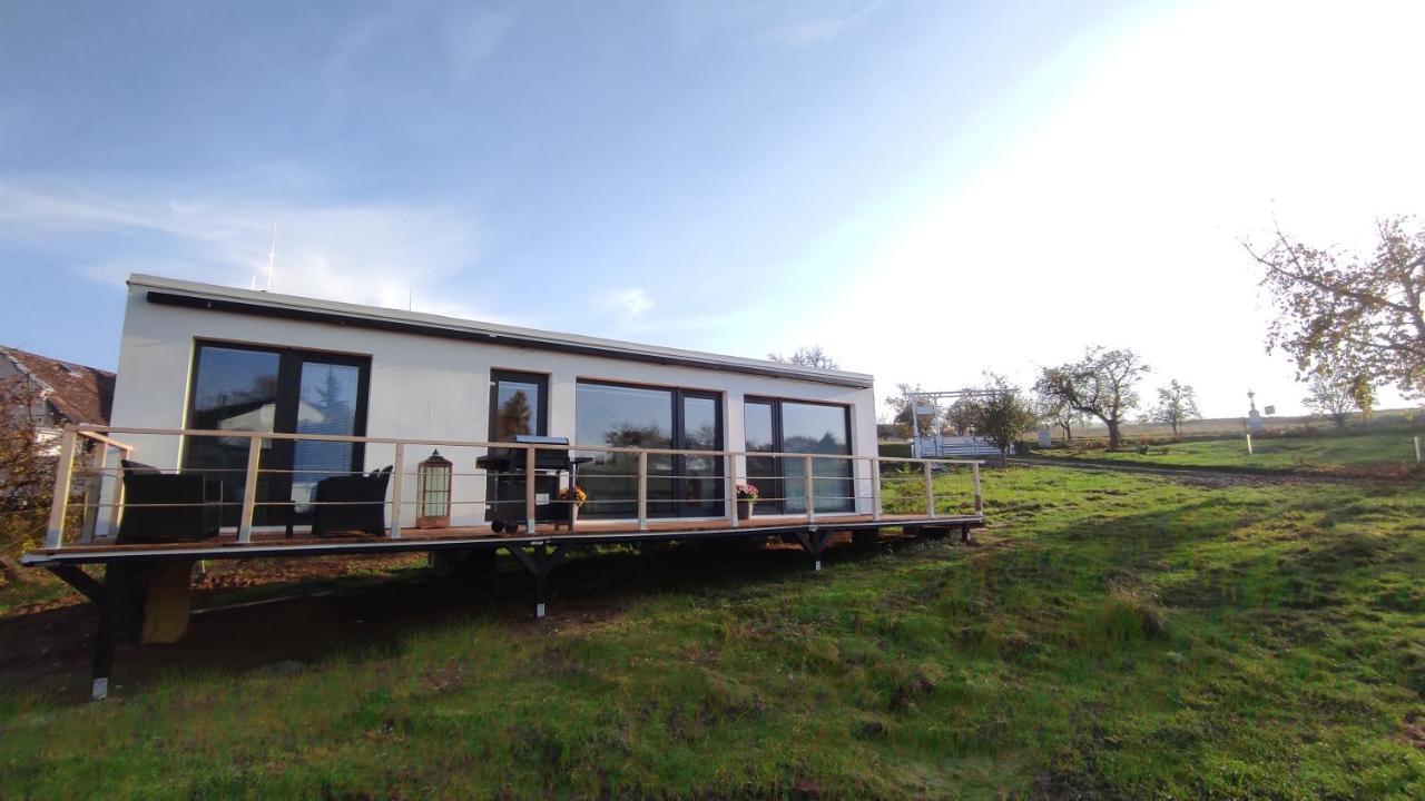 Ranch 66 - Moderni Tiny House Black Swallow Ve Stylu Route 66 Se Saunou A Bazenem Tršice Esterno foto